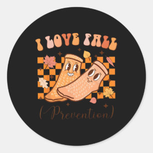 I Kärlek Fall Prevention Fall Thanksgiving Nurse F Runt Klistermärke