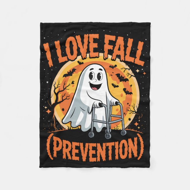 I Kärlek Fall Prevention Fysisk behandling Hallowe Fleecefilt (Framsidan)