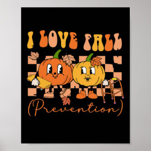 I Kärlek Fall Prevention Fysisk terapi Ot Pumpkin Poster