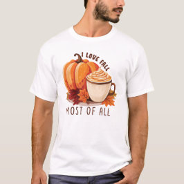 I Kärlek Fall - Pumpkin och Pumpkin Spice Latte T Shirt