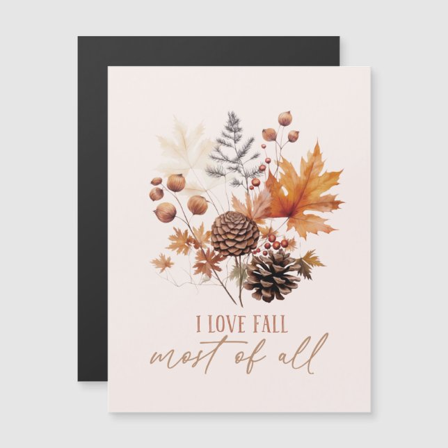 I Kärlek faller det mesta av all Löv Foliage (Fram/baksida)