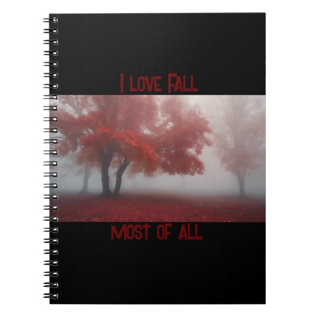 I Kärlek faller det mesta av allt Anteckningsbok (Framsidan)