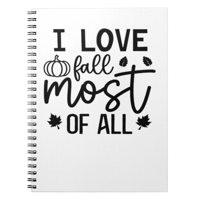 I Kärlek faller det mesta av allt klassiskt T-Shir Anteckningsbok (Framsidan)