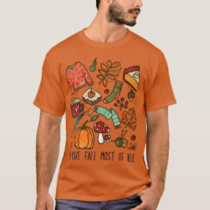 I kärlek faller det mesta av Fall Älskare Design T Shirt