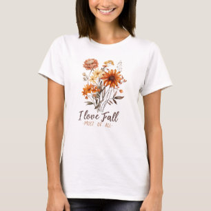 I Kärlek faller mest av allt - höstlövning T Shirt