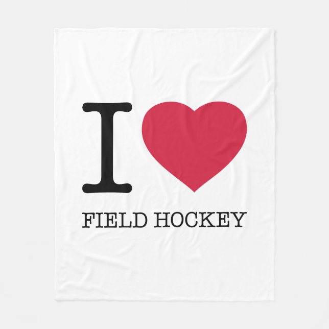 I KÄRLEK FÄLT HOCKEY FLEECEFILT (Framsidan)