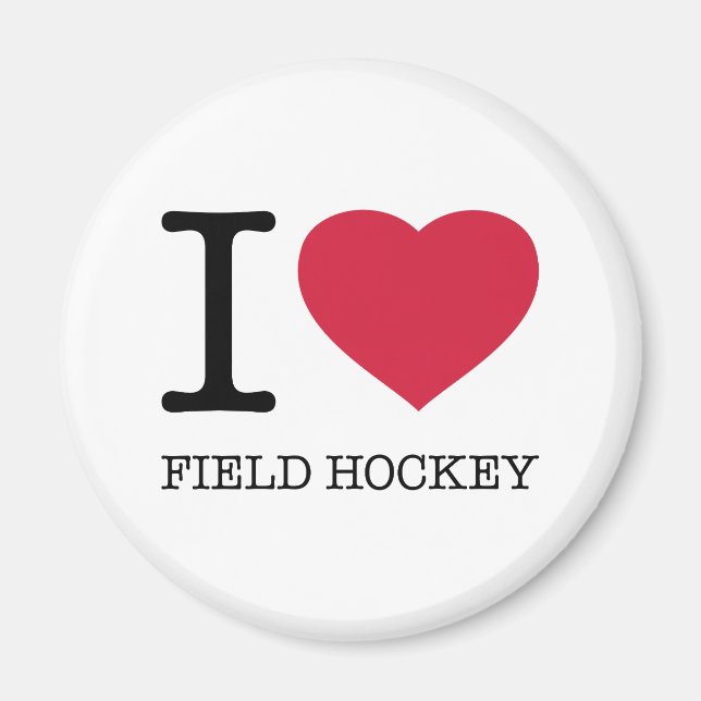 I KÄRLEK FÄLT HOCKEY MAGNET (Framsidan)