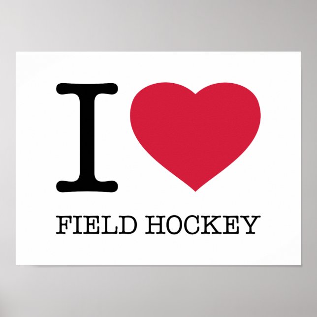 I KÄRLEK FÄLT HOCKEY POSTER (Framsidan)