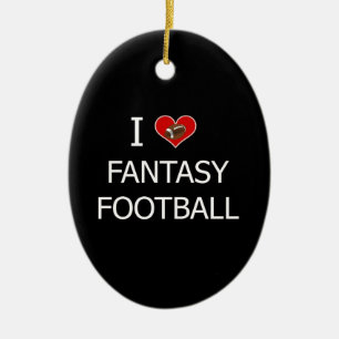 I Kärlek Fantasy Football Julgransprydnad Keramik