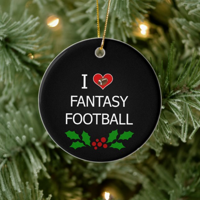 I Kärlek Fantasy Football Julgransprydnad Keramik (Träd)