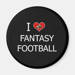 I Kärlek Fantasy Football Magnet