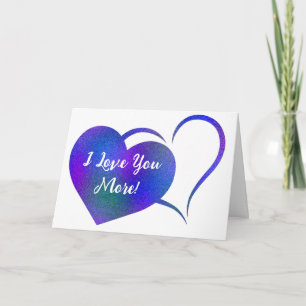 I Kärlek får du fler Faux Glitter Lila Hearcards k Kort