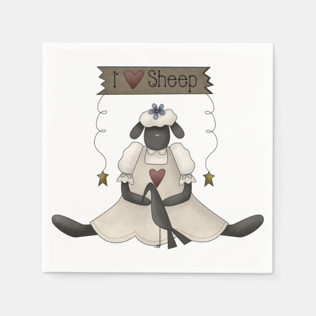 I Kärlek Får Pappra blöjor Pappersservett (Framsidan)
