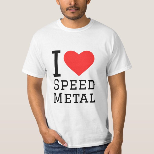 I kärlek, fart metall t shirt (Framsida)