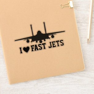 I Kärlek Fast Jet Black Strejka Eagle Klistermärken