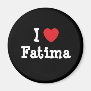 I kärlek Fatima hjärta T-Shirt Magnet