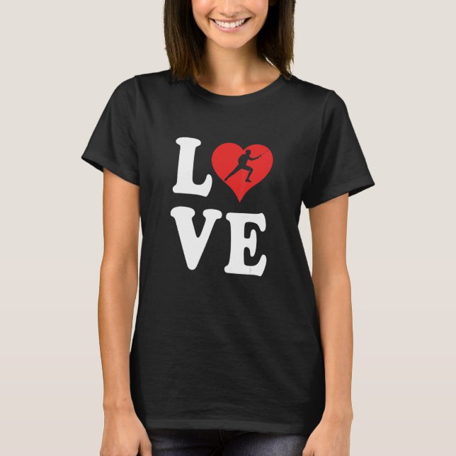 I Kärlek Fating 2 T Shirt (Framsida)