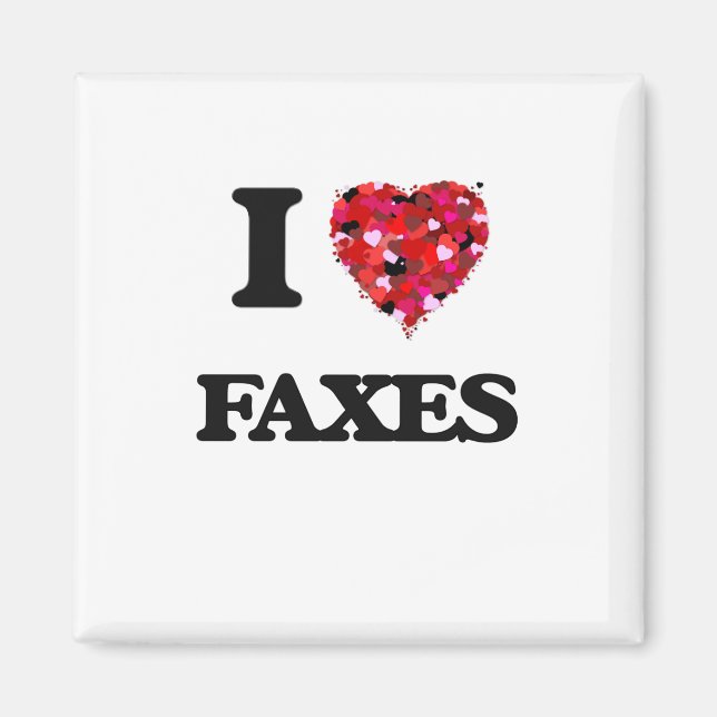 I Kärlek Faxes Magnet (Framsidan)