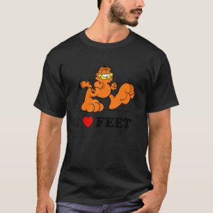 I Kärlek Feet Cat Cute Animal Pet Owner T Shirt