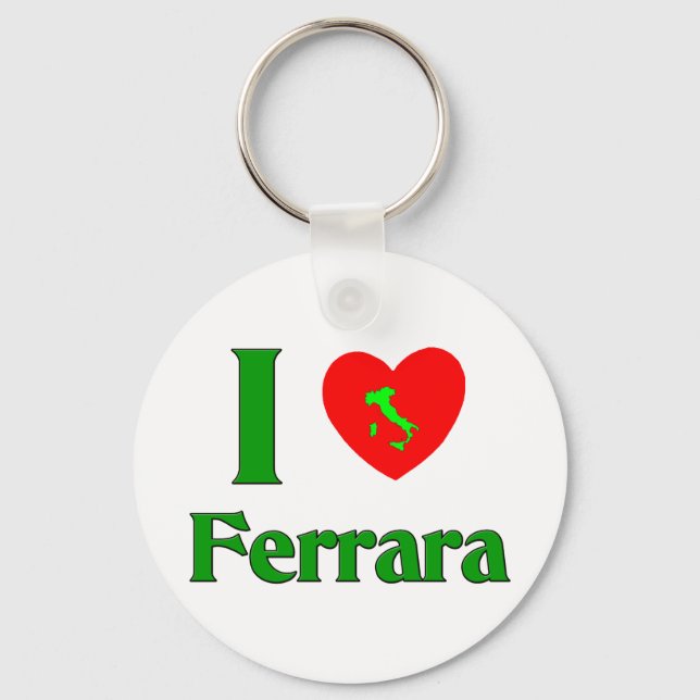 I Kärlek Ferrara Italien Nyckelring (Framsida)