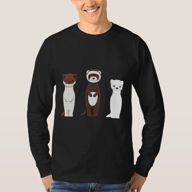 I Kärlek Ferres Ferrets för Women Manar Kid T Shirt (Framsida)