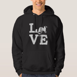 I Kärlek Ferrets Hoodie