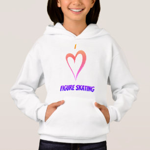 I Kärlek Figur Skating - Kids Pullover Hoodie T Shirt