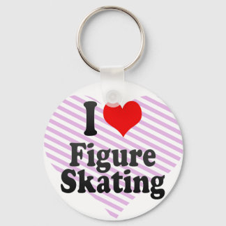 I kärlek Figur Skating Nyckelring