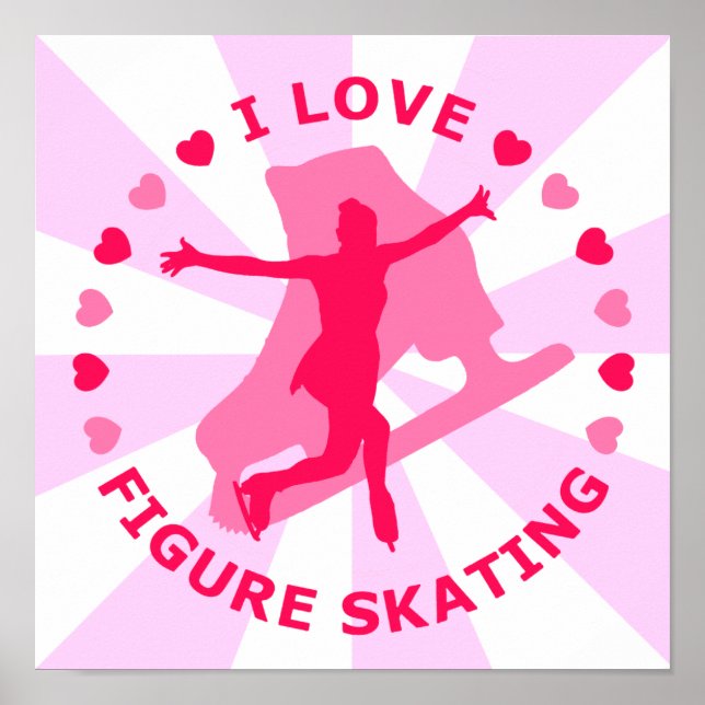 I Kärlek Figur Skating Poster (Framsidan)