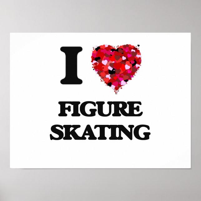 I Kärlek Figur Skating Poster (Framsidan)
