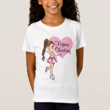 I Kärlek Figur Skating T-Shirt Kids