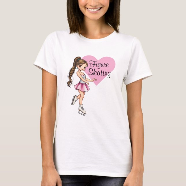 I Kärlek Figur Skating Women's T-Shirt (Framsida)