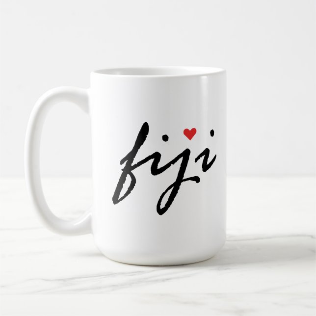 I kärlek Fiji Kaffemugg (Vänster)