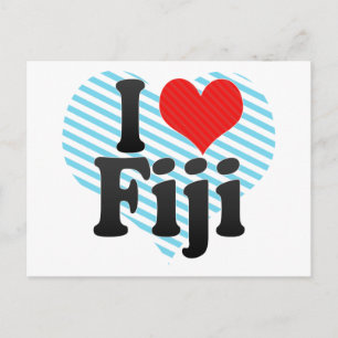 I Kärlek Fiji Vykort