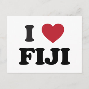 I Kärlek Fiji Vykort