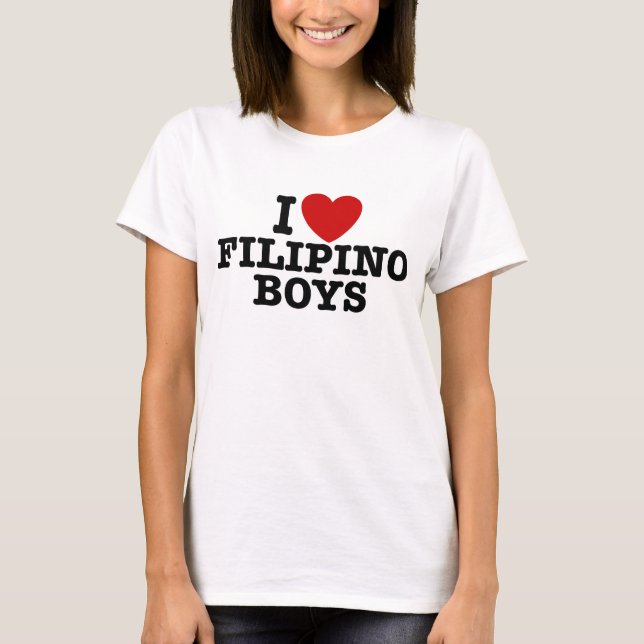 I Kärlek Filipino Boys Tee (Framsida)