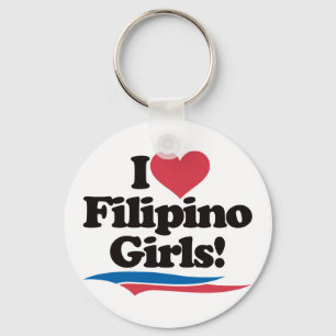 I Kärlek Filipino Girls Nyckelring
