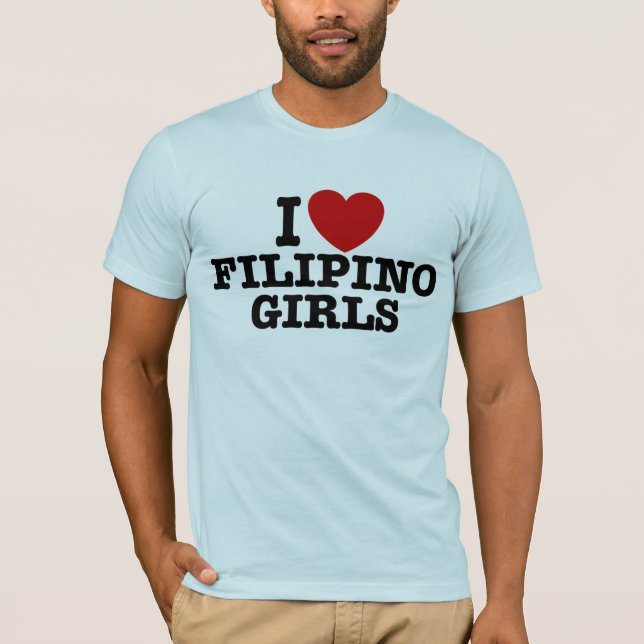 I Kärlek Filipino Girls Tee (Framsida)