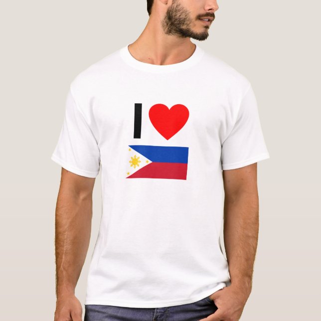 i kärlek filippiner tee shirt (Framsida)
