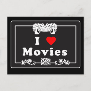 I Kärlek-filmer med tyst filmovie Flair Vykort