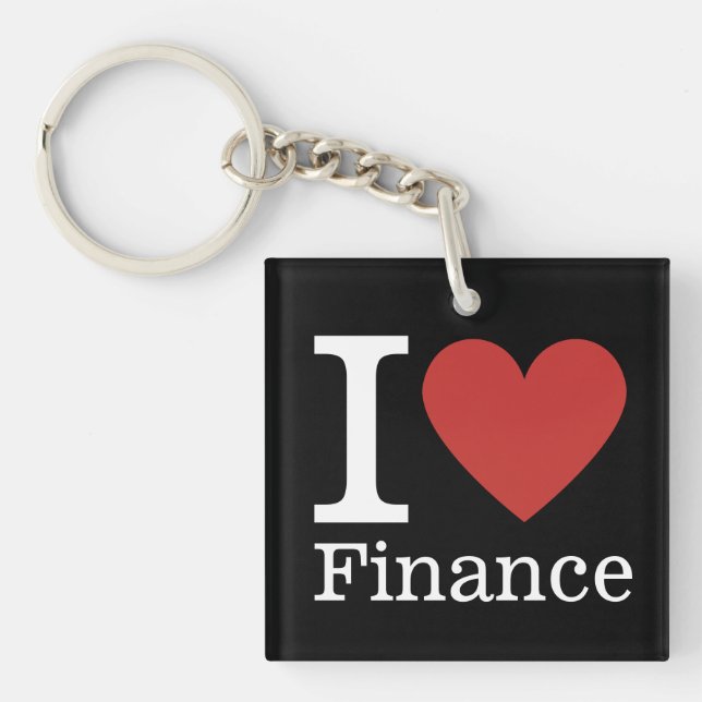 I ❤️ Kärlek Finance - Finance Department - Keychai (Framsidan)