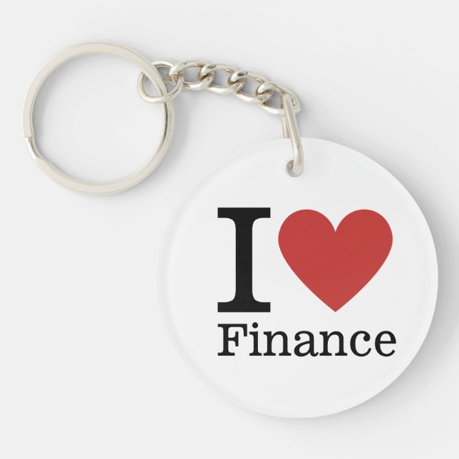 I ❤️ Kärlek Finance - Finance Department - Keychai (Framsidan)