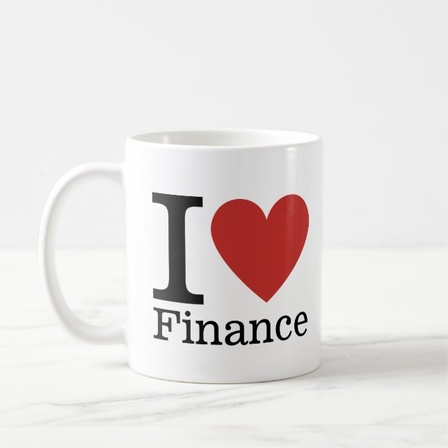 I ❤️ Kärlek Finance - Finance Department - Mugg (Vänster)