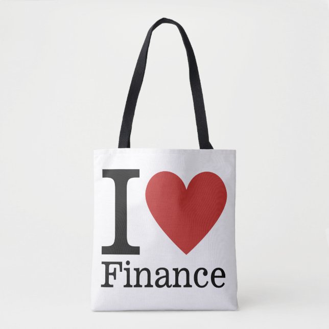 I ❤️ Kärlek Finance - Finance Department - Tygkasse (Framsida)