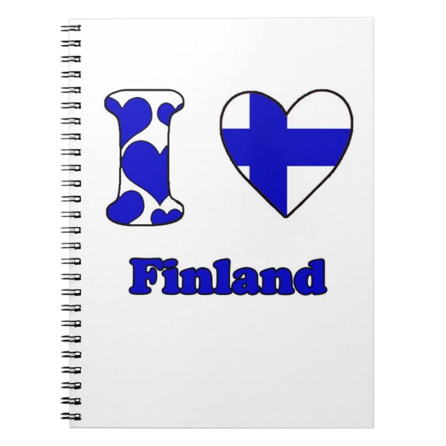 I kärlek Finland Anteckningsbok (Framsidan)