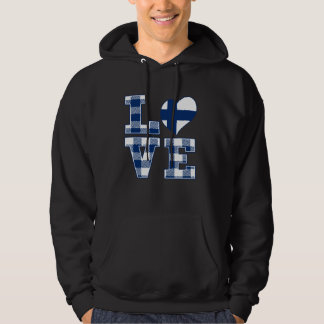 I Kärlek Finland är han stolt över att vara Finlan Hoodie