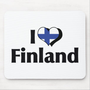 I Kärlek Finland Flagga Musmatta