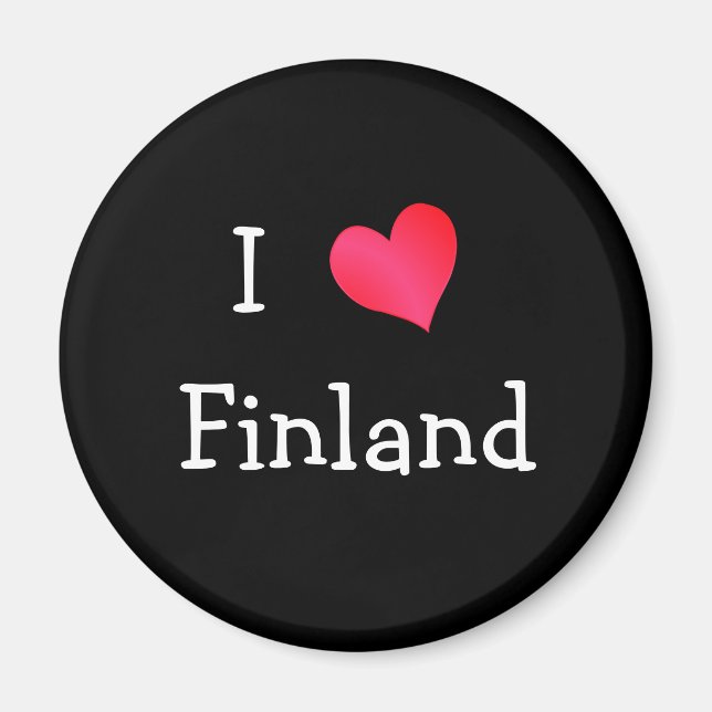 I Kärlek Finland Magnet (Framsidan)