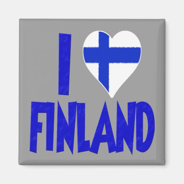 I Kärlek Finland Magnet (Framsidan)