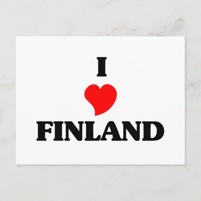 I Kärlek Finland Vykort (Framsida)
